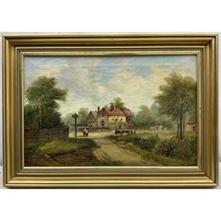 Alfred Henry Vickers (British 1834-1919): Rural Village Scenes, pair oils on canvas signed 28cm x 44cm (2)