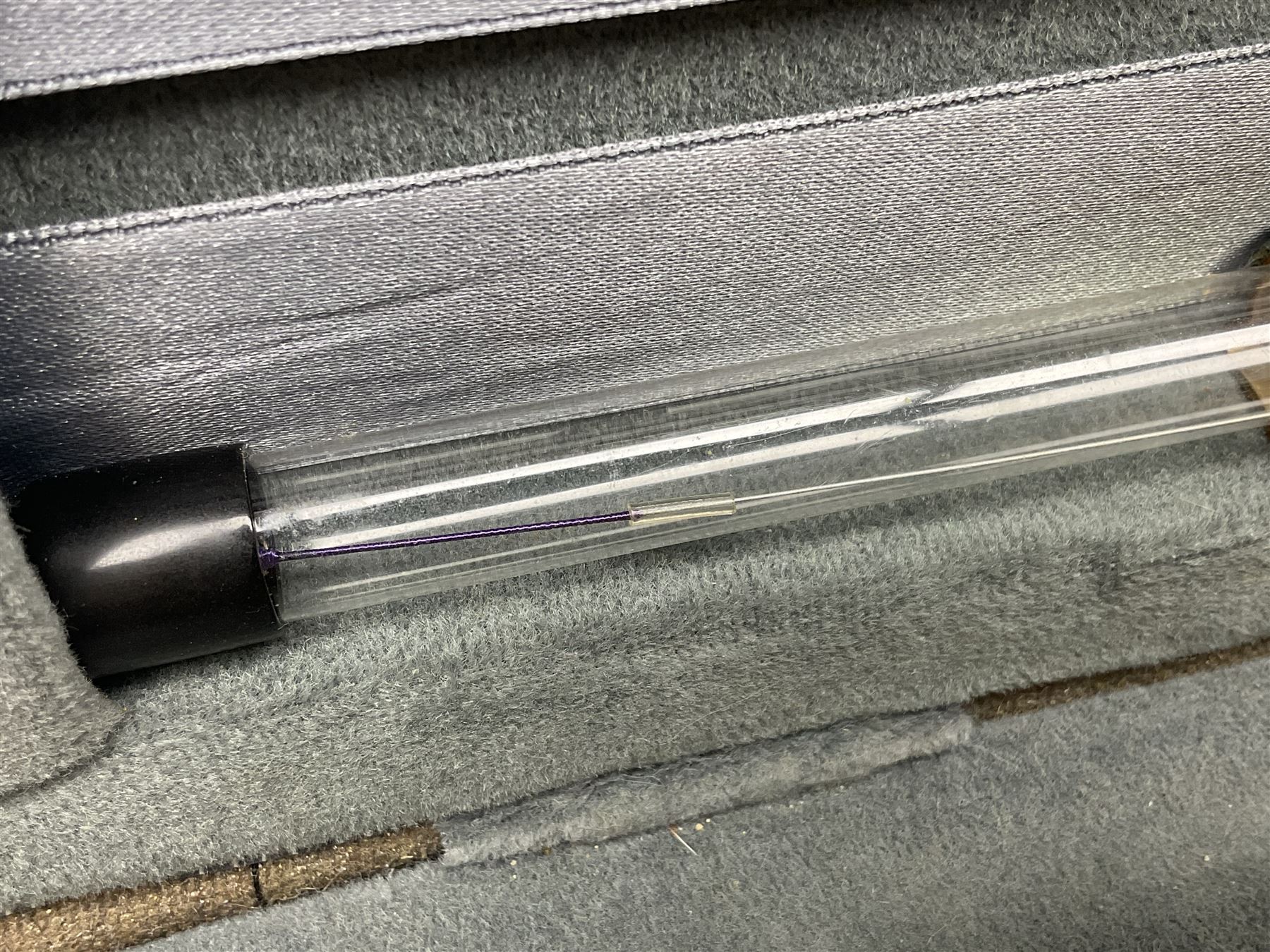 Early 20th century French Mirecourt violin with 35.5cm two-piece maple back and ribs and spruce top; bears label 'The Garrodus Violin H & Co No.1587 Anno 1912' L59cm overall; in modern fitted case with bow