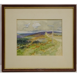  The Moors near Aislaby, watercolour signed by Gordon Home (British 1878-1969) 15cm x 19cm   