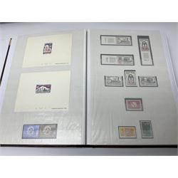 Thematic stamp collection relating to satellites, telecommunications and space from various Countries including Angola, Antigua, Ascension, Australia, Bahamas Barbados, Bhutan, British Virgin Islands, Denmark, Ecuador, Israel etc, a mint and used collection housed in three stockbooks