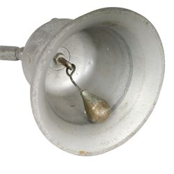R.A.F. benevolent fund victory bell, cast in metal from German aircraft shot down over Britain 1939-1945, decorated in relief with allied leader, H19cm 