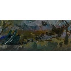 André Marchand (French 1907-1997): 'Summer Fires in Provence', oil on board signed, inscribed and dated 1957 verso 39cm x 46cm
