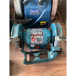 Clarke whetstone sharpener and bench grinder with stand including large and small vice - THIS LOT IS TO BE COLLECTED BY APPOINTMENT FROM DUGGLEBY STORAGE, GREAT HILL, EASTFIELD, SCARBOROUGH, YO11 3TX