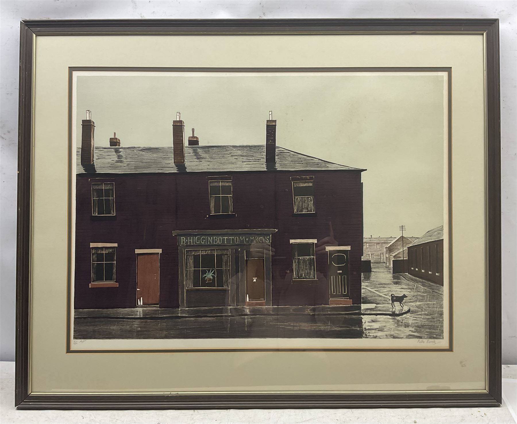 Peter Brook (Northern British 1927-2009): 'February - Fill-Dyke in Wigan', artist's proof chromolithograph signed and numbered XI/XX in pencil 51cm x 71cm