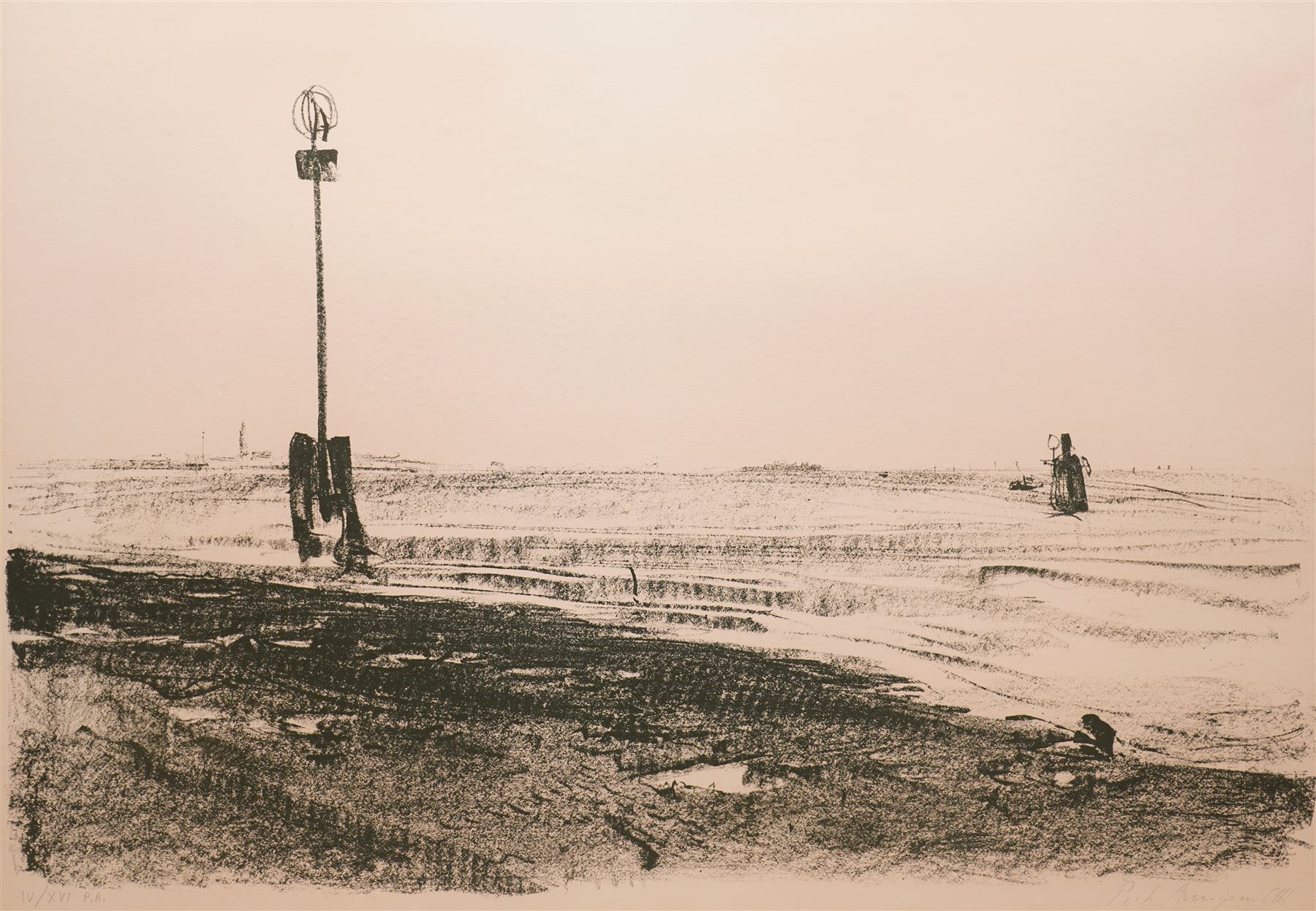 Pietro Annigoni OMRI (Italian 1910-1988): 'View of the Flood of Venice - November 4 1966', set six lithographs on magnani paper signed and numbered in pencil with blindstamp 48cm x 68cm (6) 