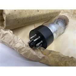 Eight Philips Miniwatt thermionic radio valves/vacuum tubes, including AZ31, C1, 1867, CY31, C1C, CY1C, four in original boxes