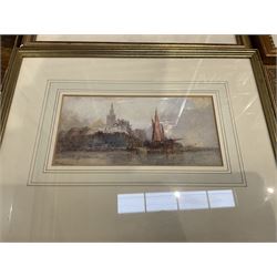 Collection of oil paintings and watercolours, artists including Geoffrey H Poole, Thomas Monro, Paul Marny, Robert Clarkson of Scarborough, classical watercolour, etc (16)