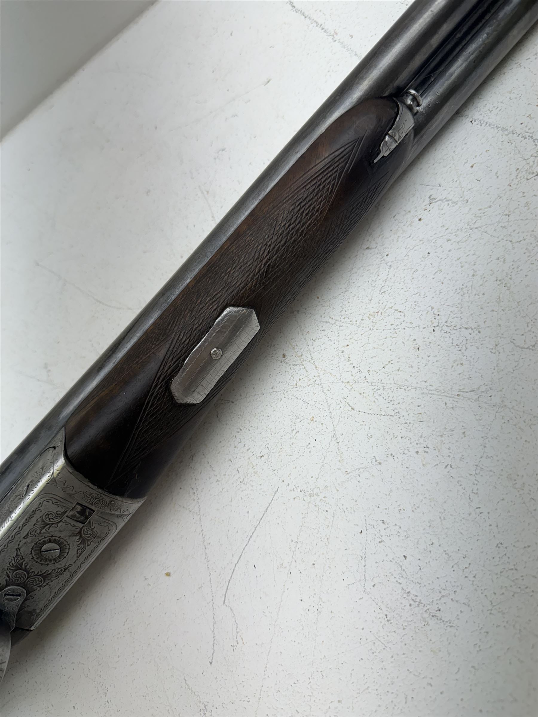 SHOTGUN CERTIFICATE REQUIRED - Webley & Scott Birmingham 12-bore double trigger boxlock ejector side-by-side double barrel shotgun with 76cm(30