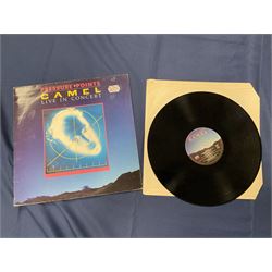 Camel vinyl LPs including 'Moonmadness', 'Mirage', 'Rain Dances', 'I Can See Your House From Here', 'Breathless', 'Nude' etc (10)