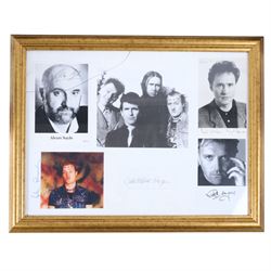 Signed TV photographs, including Young Ones montage, Fawlty Towers, New Avengers, Tom Baker, Shane Rimmer (Scott Tracy), One Foot in the Grave, etc, all framed