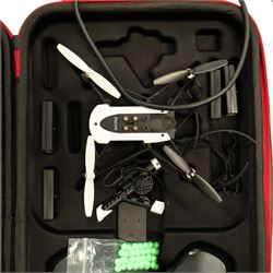 Parrot drone, with spare batteries; Lilliput field monitor with batteries (2)