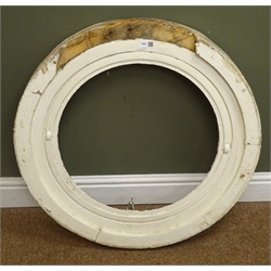  Metal framed circular window, D61cm  