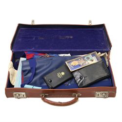  Masonic Regalia including silver gilt and enamel Past Masters jewel from the Hazel Lodge,...