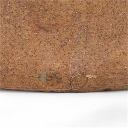 Geoffrey Whiting (1919-1988) for Avoncroft Pottery; large studio pottery stoneware vase, in deep brown glaze, impressed seal and Avoncroft marks to base, H43cm 