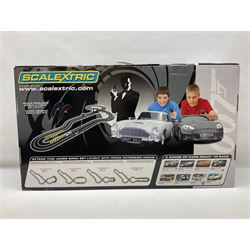 Scalextric James Bond 007 set, c1254 with Aston Martin DB5 Goldfinger car and Aston Martin DBS Casino Royale car, in original box