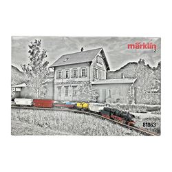 Marklin 'Z' gauge - No.81863 train set with 2-10-0 locomotive and six goods wagons; still factory sealed in box