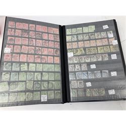 Great British and World Queen Victoria and later stamps, including penny lilacs, halfpenny bantams, various King Edward VII issues, Netherlands, Canada, Cape of Good Hope etc, housed in a stockbook