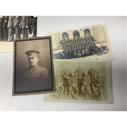 WW1/WW2 Military Cross group of five medals comprising M.C., 1914 Star with date clasp to 34156 Sjt. G. Ferguson R.F.A., British War Medal and Victory Medal with MID leaves to Major G. Ferguson, WW1 French Croix De Guerre with MID Star and WW2 Defence Medal; all with ribbons on pinned wearing bar; WW1 group of five miniature dress medals; two Royal West Kent cap badges; early 20th century silver cigarette case engraved with GF monogram and adapted as a photograph holder with image of Ferguson in civilian clothing; presentation Rotary 9ct gold cased wrist-watch with 1931 British Legion inscription verso; and archive of ephemera including 1914 MID certificate; WW2 Home Guard certificate; over twenty career spanning photographs of Regimental groups, portraits, Sandhurst etc; 1914 Commission document to 2nd Lieutenant; 11th Brigade R.F.A. Roll of Honour 1914-18; 'Soldier's Small Book'; Army Book 439 etc