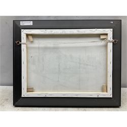 Steven Scholes (Northern British 1952-): 'The Old Gas Lamp 1962', oil on canvas signed 28.5cm x 38cm