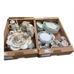 Coalport Revelry Adams Grean teapot, milk jug cups and saucers, together with Midwinter tea wares, Paragon and other ceramics, in six boxes  