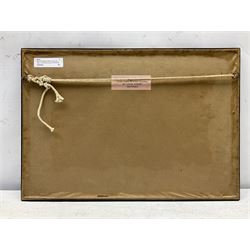 Frank Henry Mason (Staithes Group 1875-1965): 'The Disperse 1918', dry point etching signed in pencil, limited edition of 100 Fine Art Trade Guild No.1, 12cm x 24cm