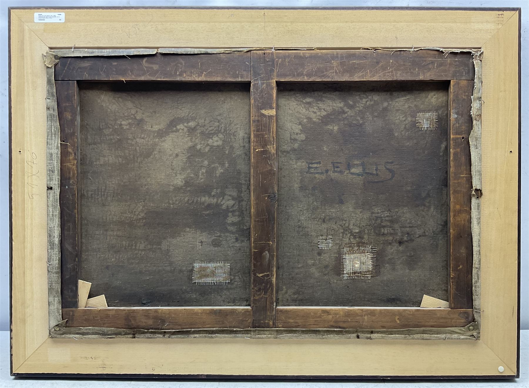 Edwin John Ellis (British 1841-1895): Unloading the Catch by the Quayside, oil on canvas signed 49cm x 74cm