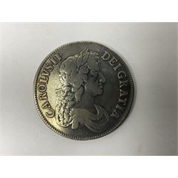 Charles II 1672 crown coin