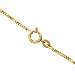 18ct gold filigree Maltese cross pendant / brooch, on 18ct gold chain necklace