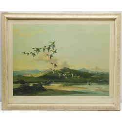 Vernon Ward (British 1905-1985): Mallards Rising, colour print signed in pencil pub. Frost & Reed 1947, 48cm x 61cm