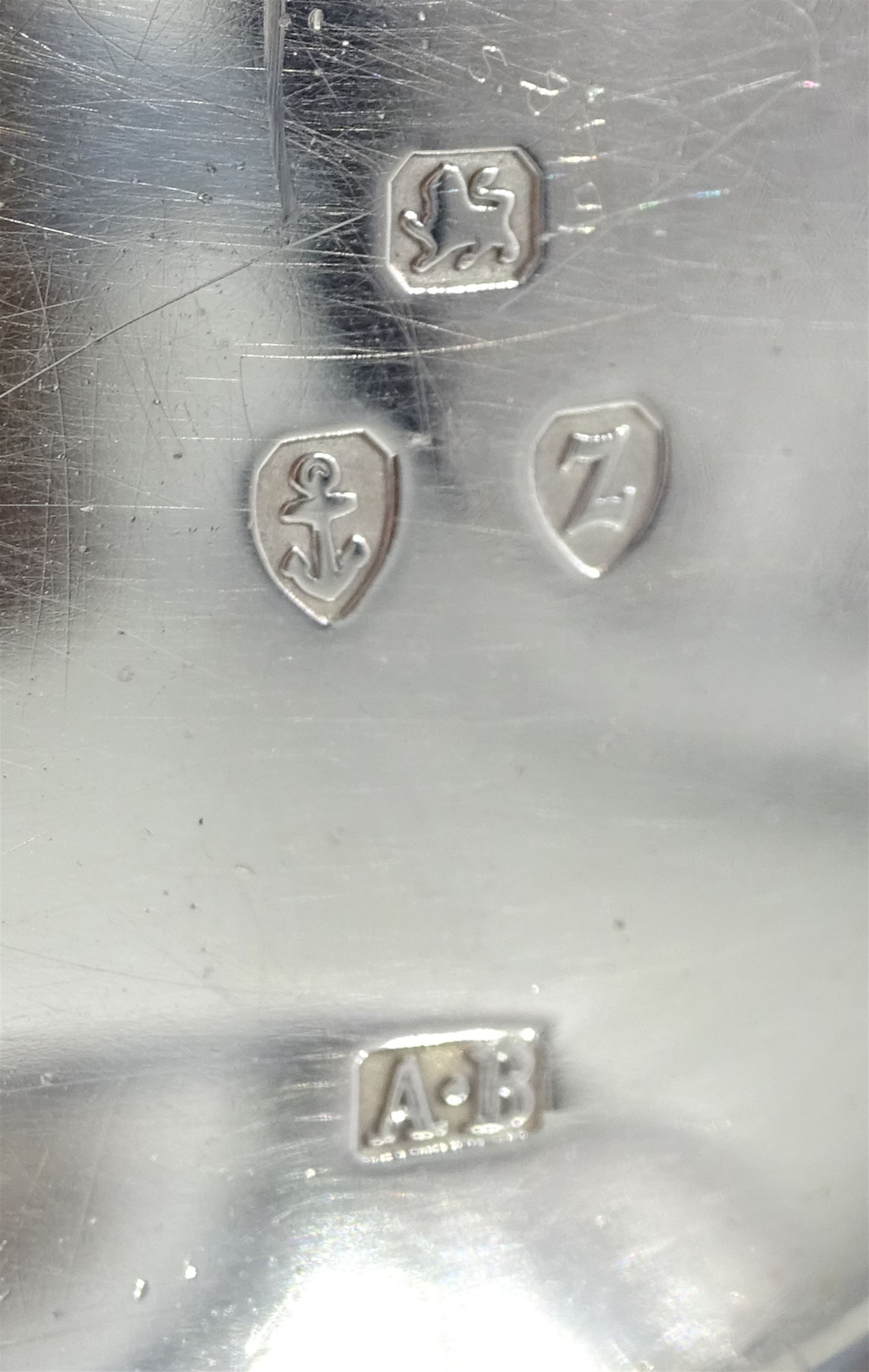 19th century silver open face key wound pocket watch by Waltham Mass, No. 845724, retailed by J.G. Graves, white enamel dial with Roman numerals and subsidiary seconds dial, engine turned case with engraved initials in cartouche, Birmingham 1899