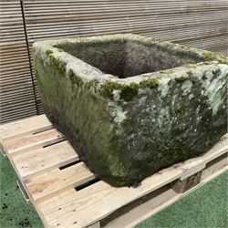 19th century large carved stone trough - THIS LOT IS TO BE COLLECTED BY APPOINTMENT FROM DUGGLEBY STORAGE, GREAT HILL, EASTFIELD, SCARBOROUGH, YO11 3TX