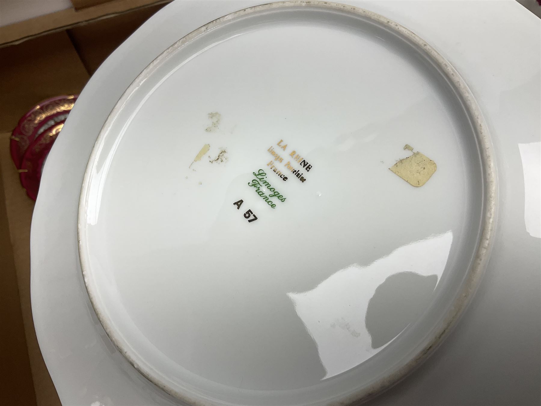 Victorian and later ceramics and glassware, to include cranberry glass, Limoges, blue and white, teawares etc