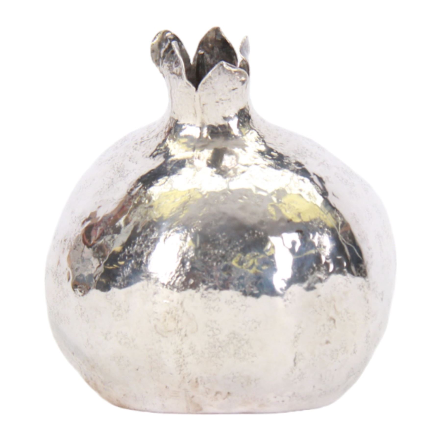 20th century Italian silver novelty table light, modelled in the form of a pomegranate, marked Buccellati, Italy, Sterling, H8.5cm 

