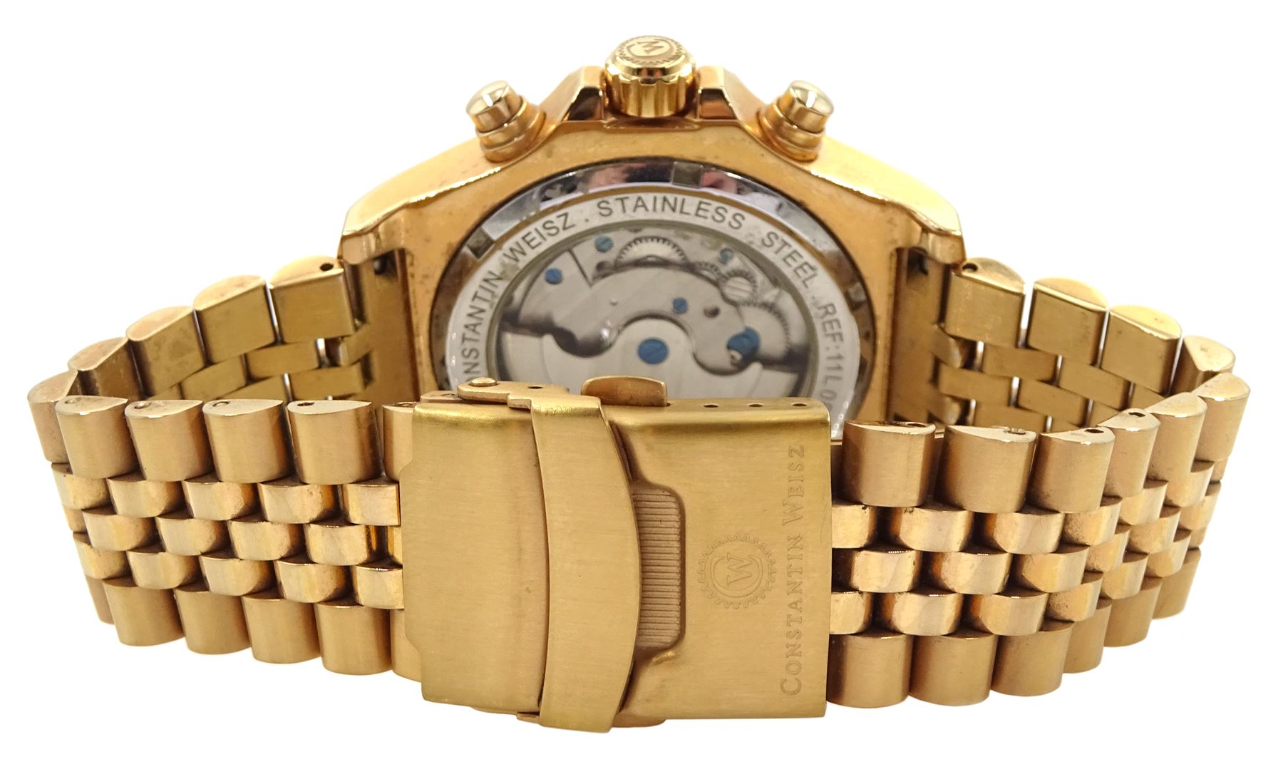 Constantin Weisz automatic 20 jewels stainless steel bracelet wristwatch, No. 11L088CW, in presentation boxed