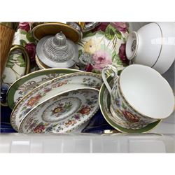 Large collection of ceramics, to include Regal ceramics eggs, Grafton tea trio, Lurpak toast rack, butter dish and egg cups, etc in three boxes 