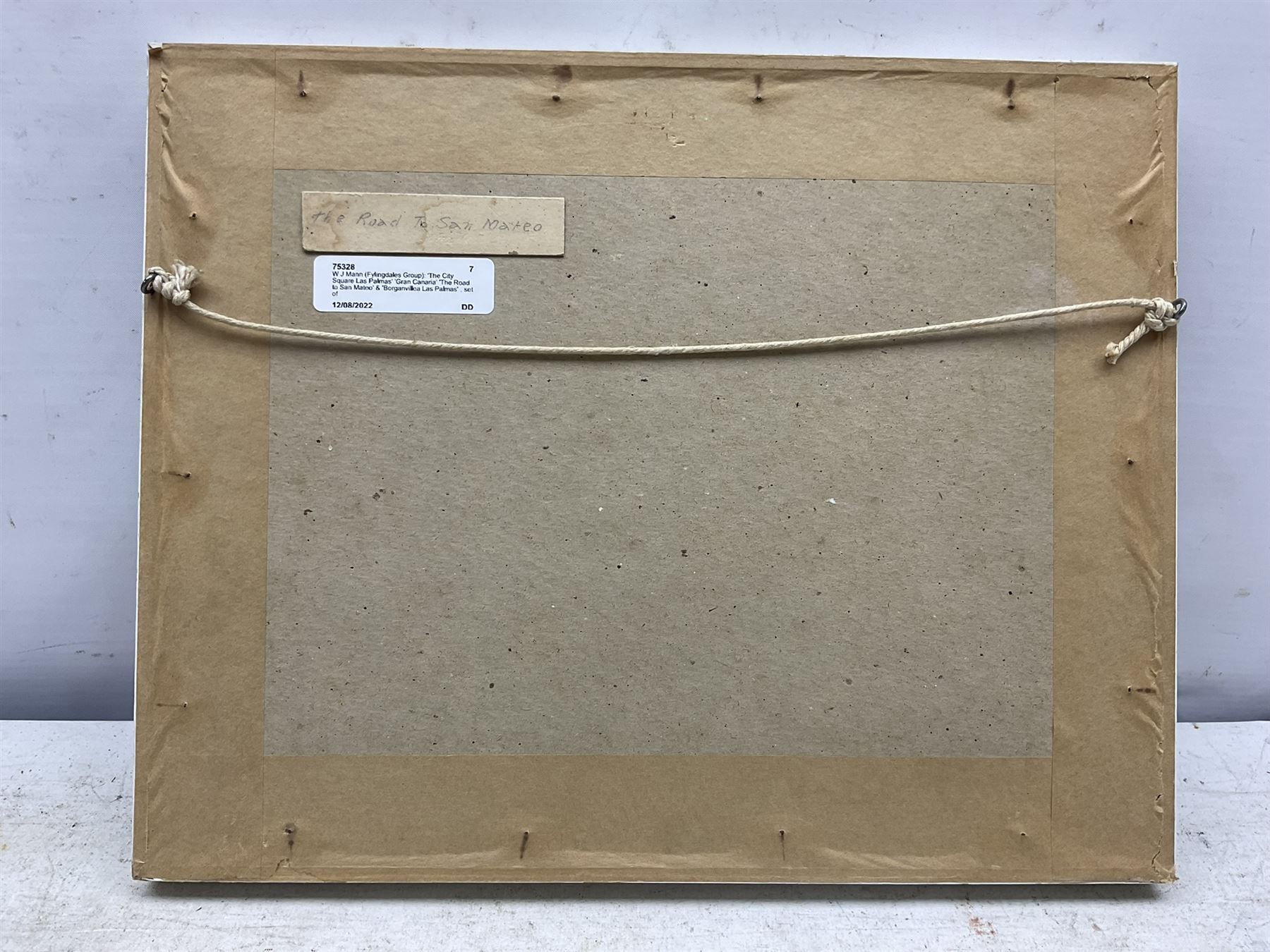 William J Mann (Scarborough early 20th century): 'The City Square Las Palmas' 'Gran Canaria' 'The Road to San Mateo' & 'Borganvillea Las Palmas' , set of four watercolours signed and one dated '32, 14cm x 22cm (4) 
Notes: Mann was a member of the Fylingdales Group of Artists and lived in Newby, Scarborough.