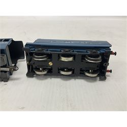 Hornby ‘00’ gauge - Class A4 4-6-2 locomotive ‘Silver Fox’ no.2512 in LNER silver; Princess Coronation Class 4-6-2 locomotive ‘Coronation’ no.6220 in LMS blue; both unboxed (2)