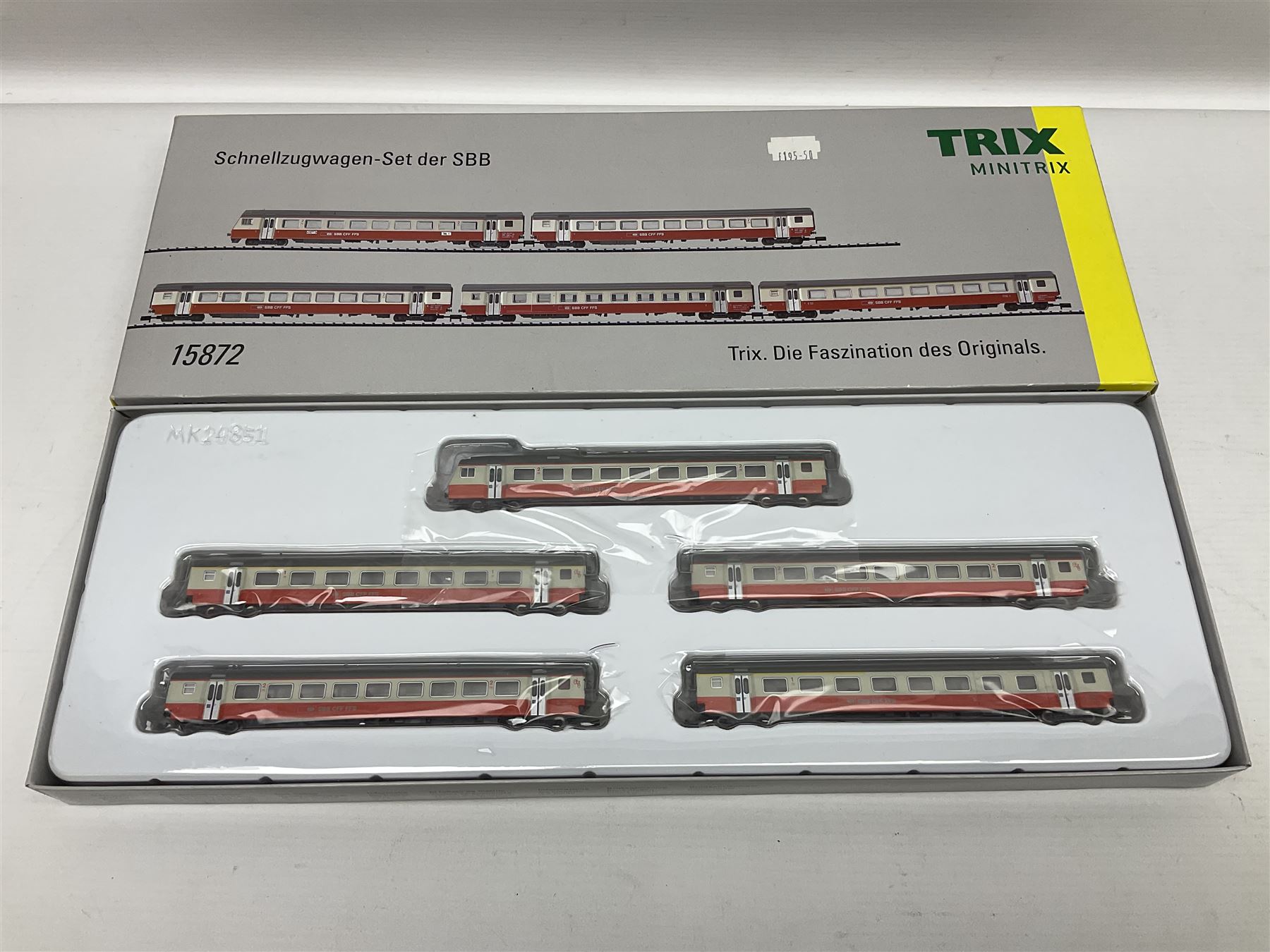 Trix Minitrix 'N' gauge - No.15872 Express Train Passenger five-car set; boxed
