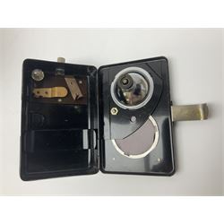 Police - Victorian turned hardwood truncheon with traces of decoration and VR cypher L42cm; Humberside Police helmet with Queens Crown helmet plate; hand lamp inscribed 'The Inspector'; and small pair of pewter figures of police officers (5)