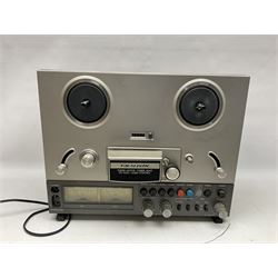 Realistic TR-3000 Logic Control stereo tape deck reel to reel HiFi, with a large collection of reels 