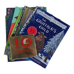 Thirty-three Julia Donaldson and Axel Scheffler books, including twenty first editions and 10th anniversary edition Gruffalo CD