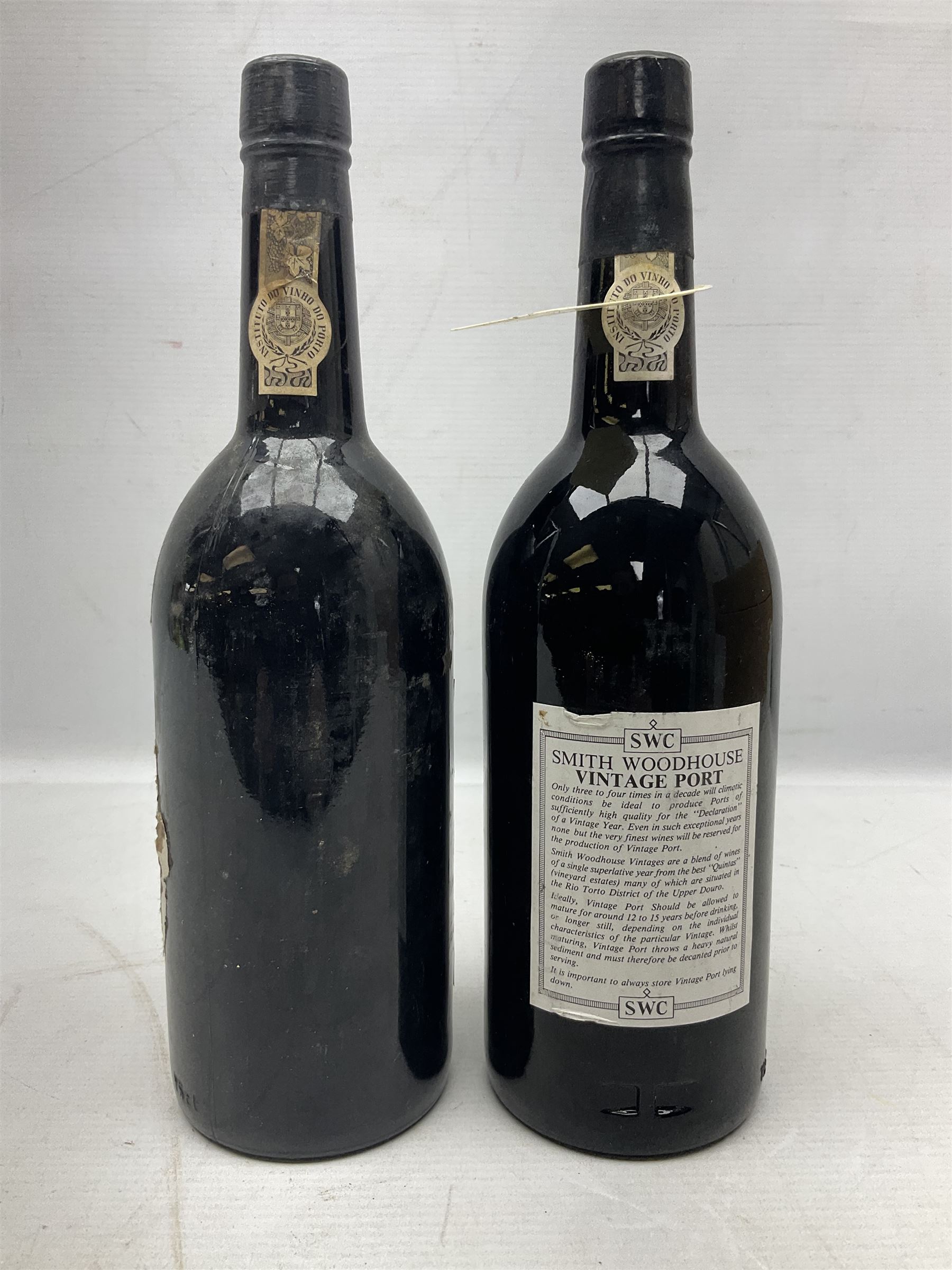 Smith Woodhouse, vintage port, years comprising 1977 and 1985, 75cl, unknown proof (2)