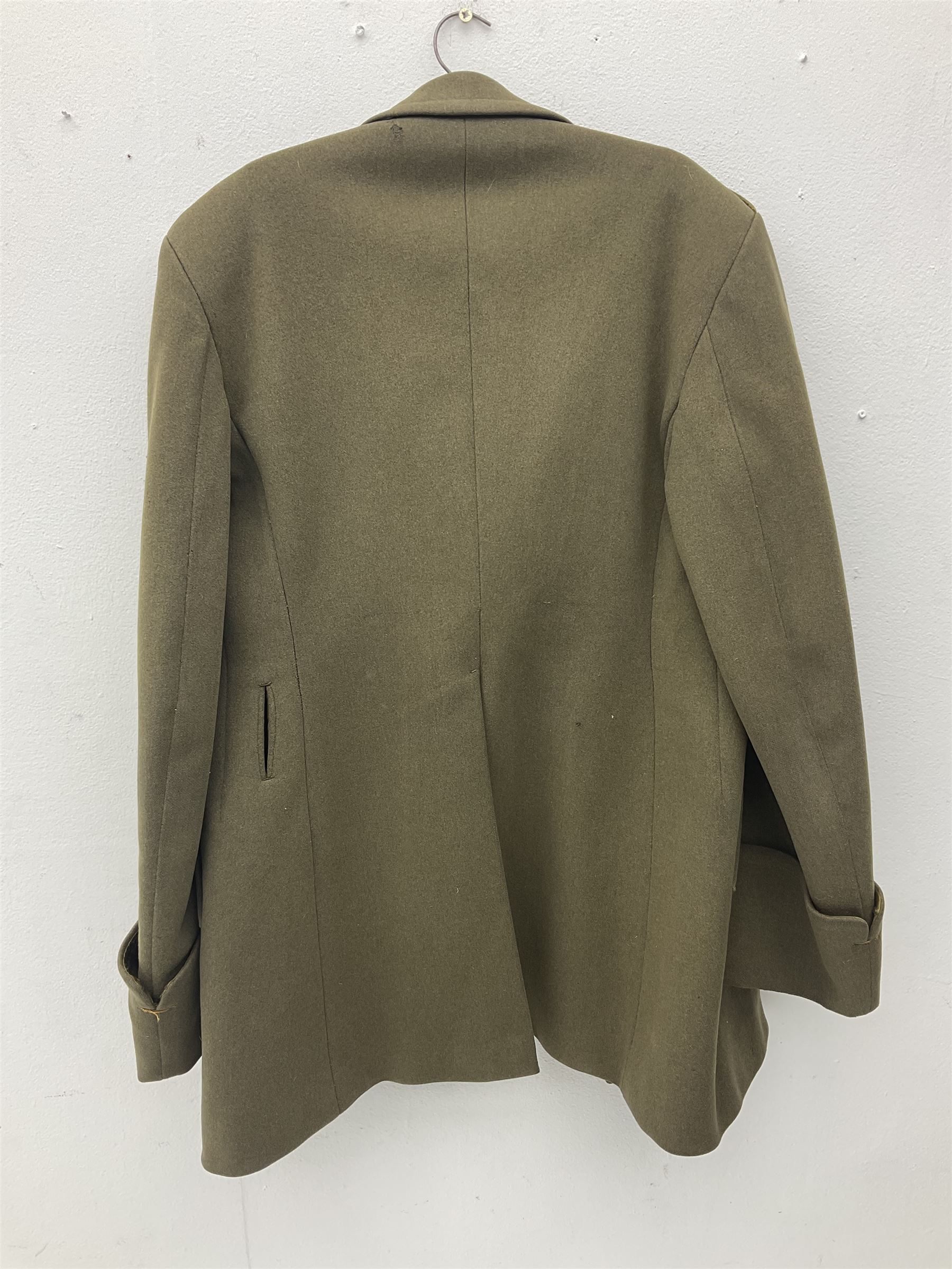 WW2 French Artillery Officer's greatcoat; bears label 'P. Vauclair 40 Boul. du Montparnasse Paris (inscribed to) Mr. Babin Le 17/4/40 No.674'