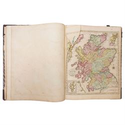 Brown (Thomas) - 'A General Atlas being a Collection of Maps of the World & Quarters, the Various Empires, Kingdoms & States in the Known World' published Edinburgh 1814 with thirty five hand coloured engraved maps as listed, lacks map of England & Wales, with two additional maps bound in comprising 'Map of Jamaica' by John Arrowsmith 1839 and 'Map of British Guiana' by J Hadfield 1838, in contemporary boards