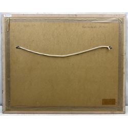 John Mackie (Scottish 1953-): Fishing Boat on the Edge of the Shore - 'Crail Fife', pastel signed and dated '90, titled verso 50cm x 68cm