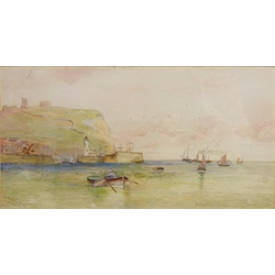  'Scarborough', 19th/early 20th century watercolour signed by C. Richardson 17.5cm x 34cm  