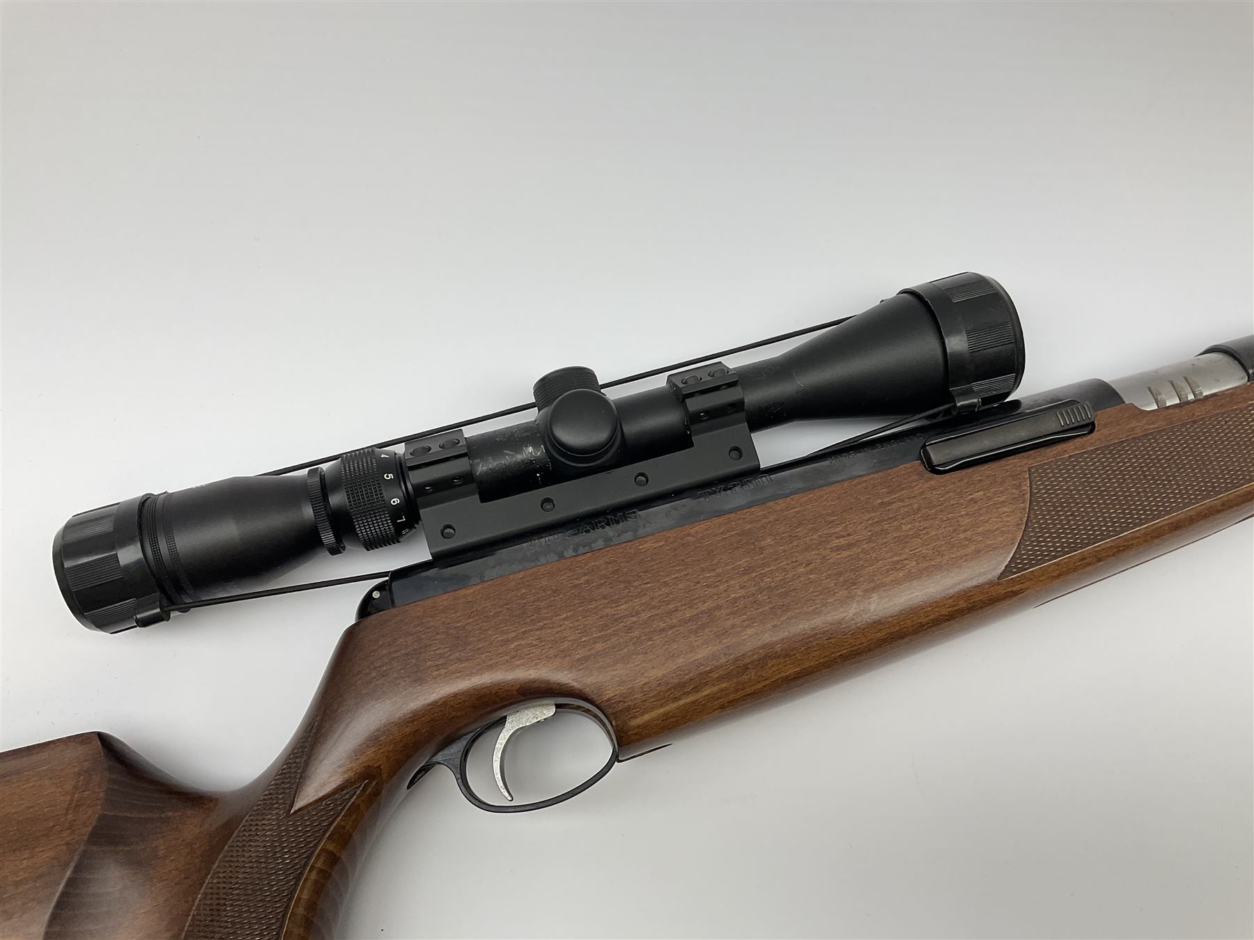 Air-Arms TX200 .22 underlever air rifle with Hawke telescopic sights, serial no.047630, L98.5cm overall