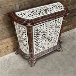 Early 20th century French ornate painted cast iron stove
