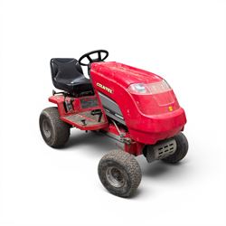 Countax C600H - ride on lawnmower / yard tractor with Honda engine, black seat and red bodywork.