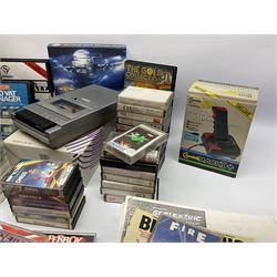 Sinclair ZX Spectrum personal computer with W.H. Smiths cassette recorder,  joy stick and approximately sixty games